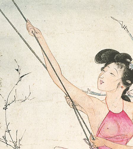 东海-胡也佛的仕女画和最知名的金瓶梅秘戏图